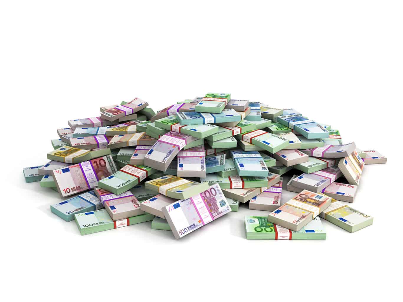 Millions of Euros – Euro Banknotes